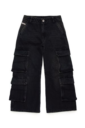 Black cotton jeans DIESEL KIDS | J01725KXBMMK02